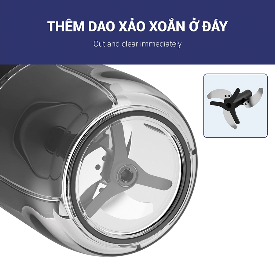 Dụng cụ xay tỏi ớt 520ml DZA328R Dozzi (Hàng chính hãng)