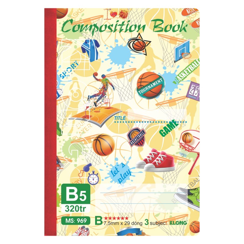 Sổ may KLONG B5 320tr kẻ lề, 70/90; MS: 969