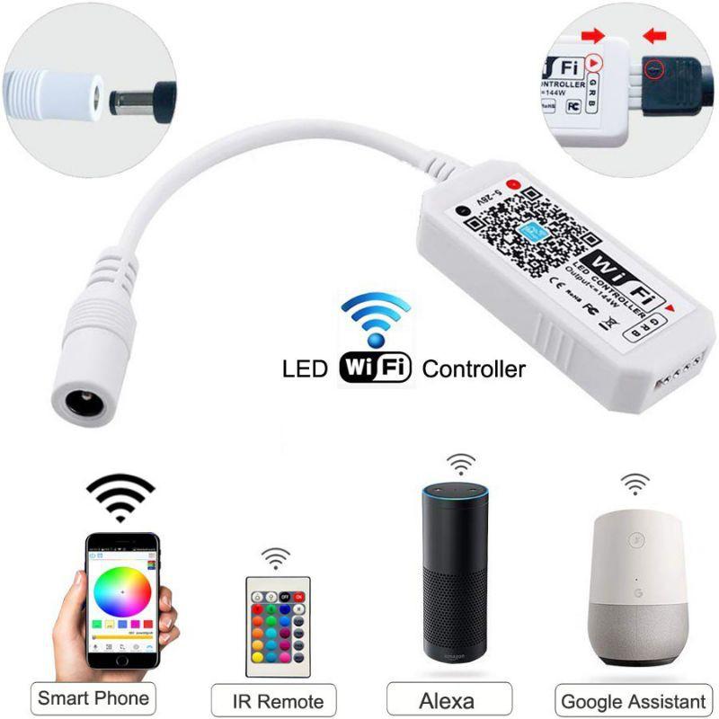 Bộ Đèn Led 5050 Rgb Thông Minh Điều Khiển Bằng Bluetooth / Wifi