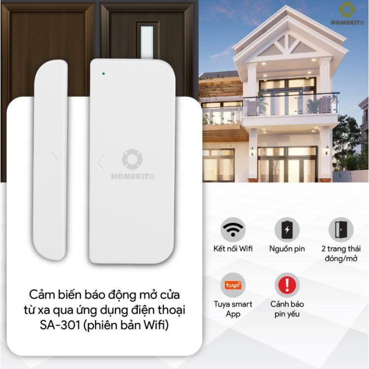 Cảm biến báo động mở cửa từ xa qua ứng dụng điện thoại SA-301 (phiên bản Wifi)