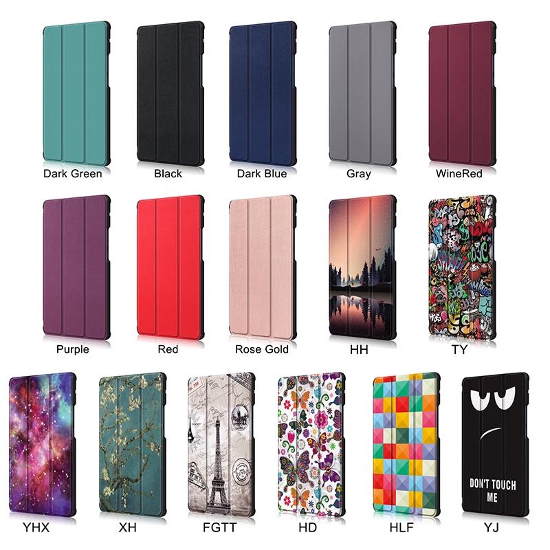 Bao da máy tính bảng PU màu trơn tích hợp giá đỡ cho Huawei MediaPad T8 8.0 inch