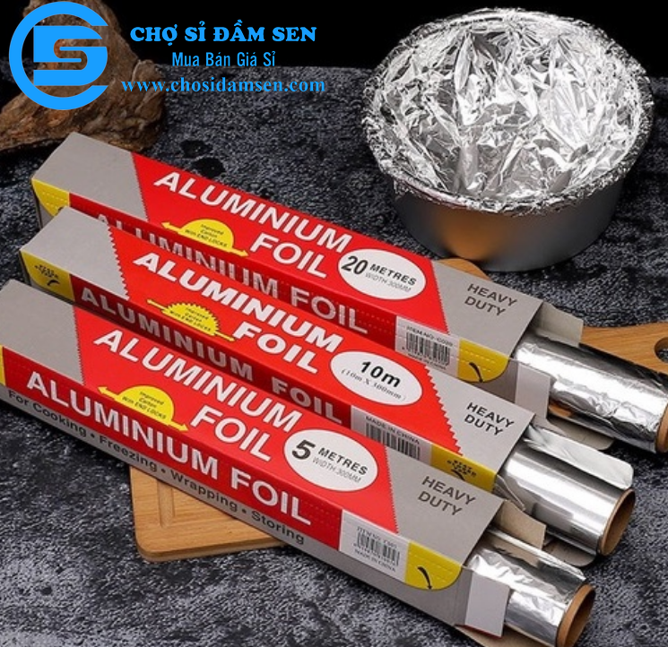 Màng nhôm, Cuộn Giấy Bạc Nướng Đồ Ăn ALUMINIUM