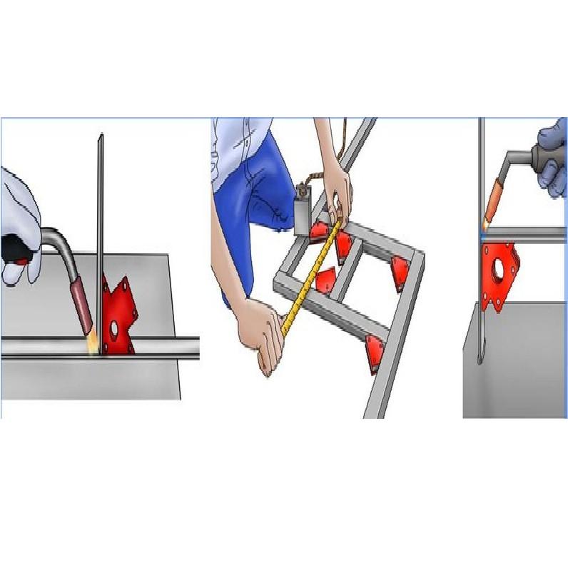 Nam châm ke góc vuông lực hút 12kg- bộ 4 cái