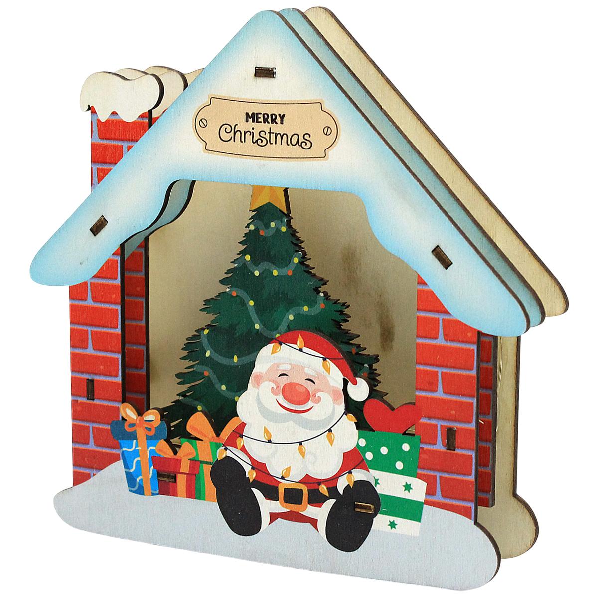 Đèn Gỗ Trang Trí Giáng Sinh - Bách Mộc - Ngôi Nhà Ông Già Noel