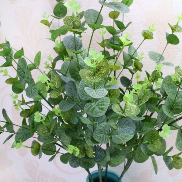 Cụm lá táo 16 nhánh trang trí hoặc làm lá điểm cho bình hoa/Hoa giả