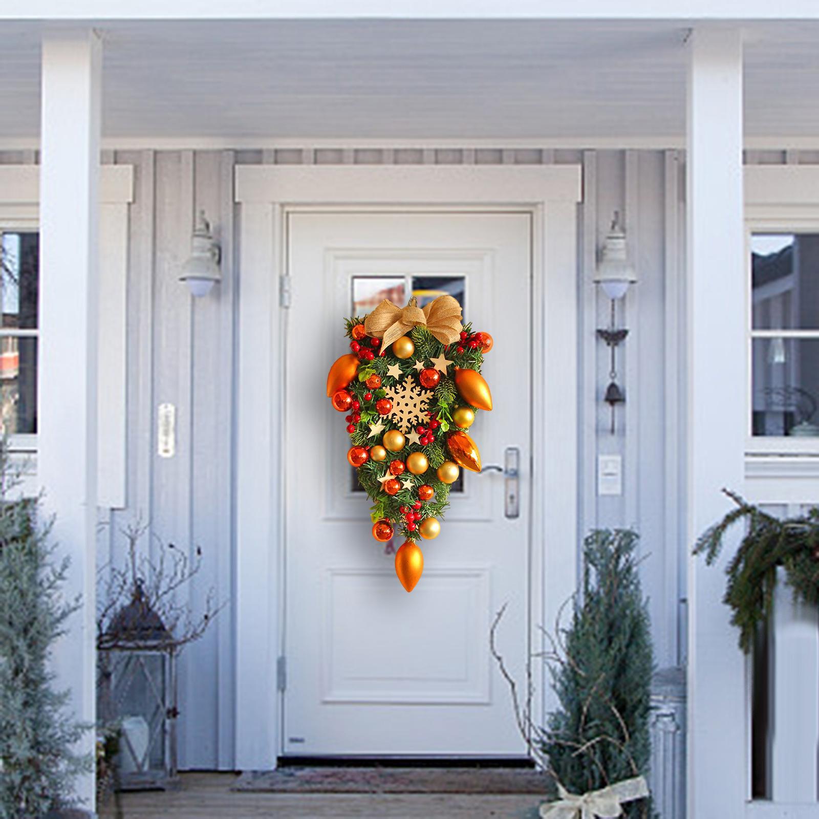 Decorative Christmas Wreath Hanging Garland for Christmas Door Decoration