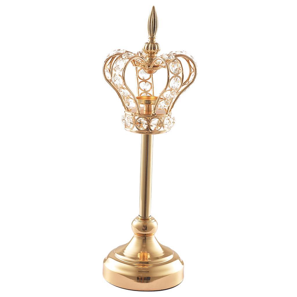 Golden Candle Holder Ornament Photo Holder Photo Prop Table Decor