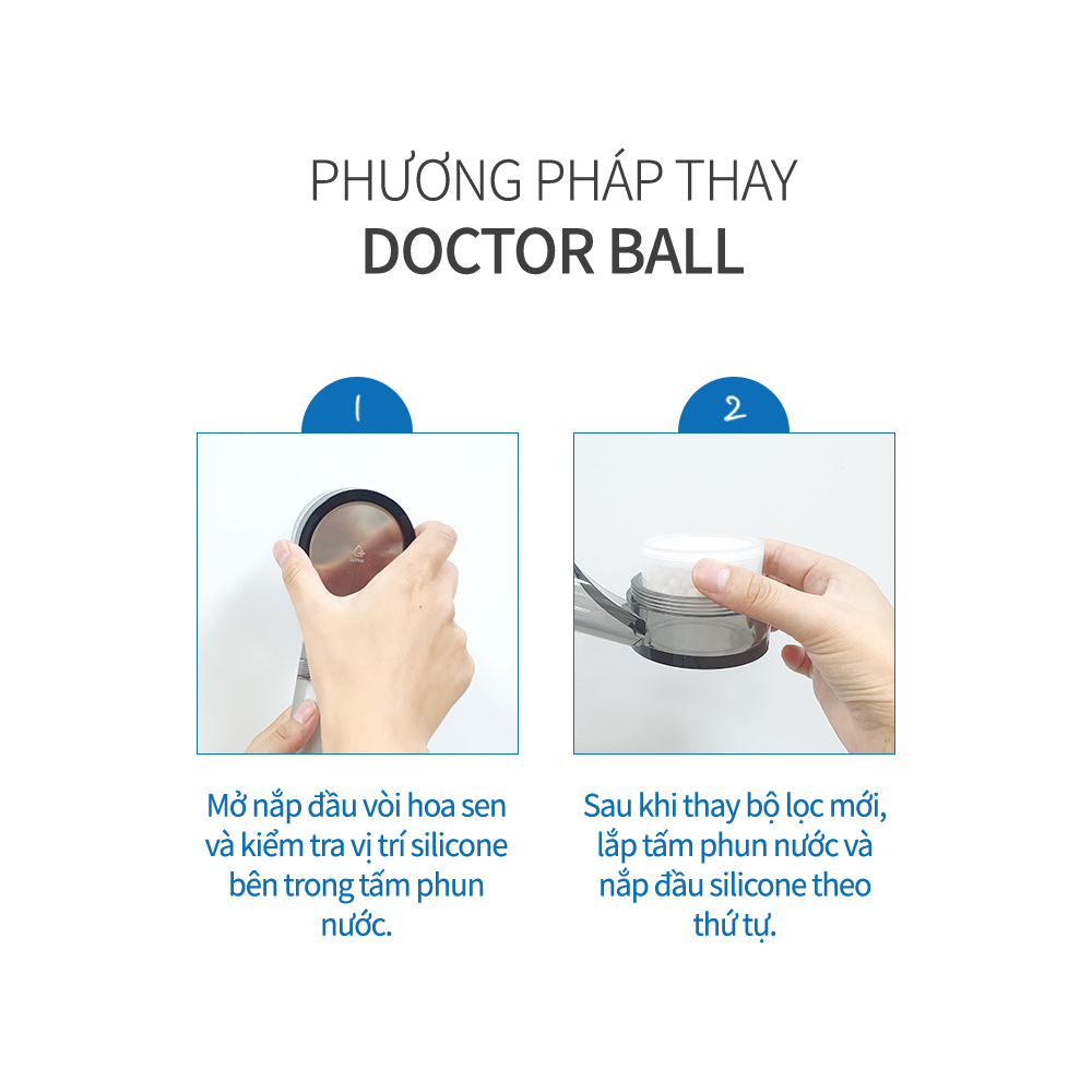 Lõi Lọc Hạt Kháng Khuẩn Doctor Ball Dùng Cho Vòi Sen Doctor Shower - 100% Nhập Khẩu Hàn Quốc