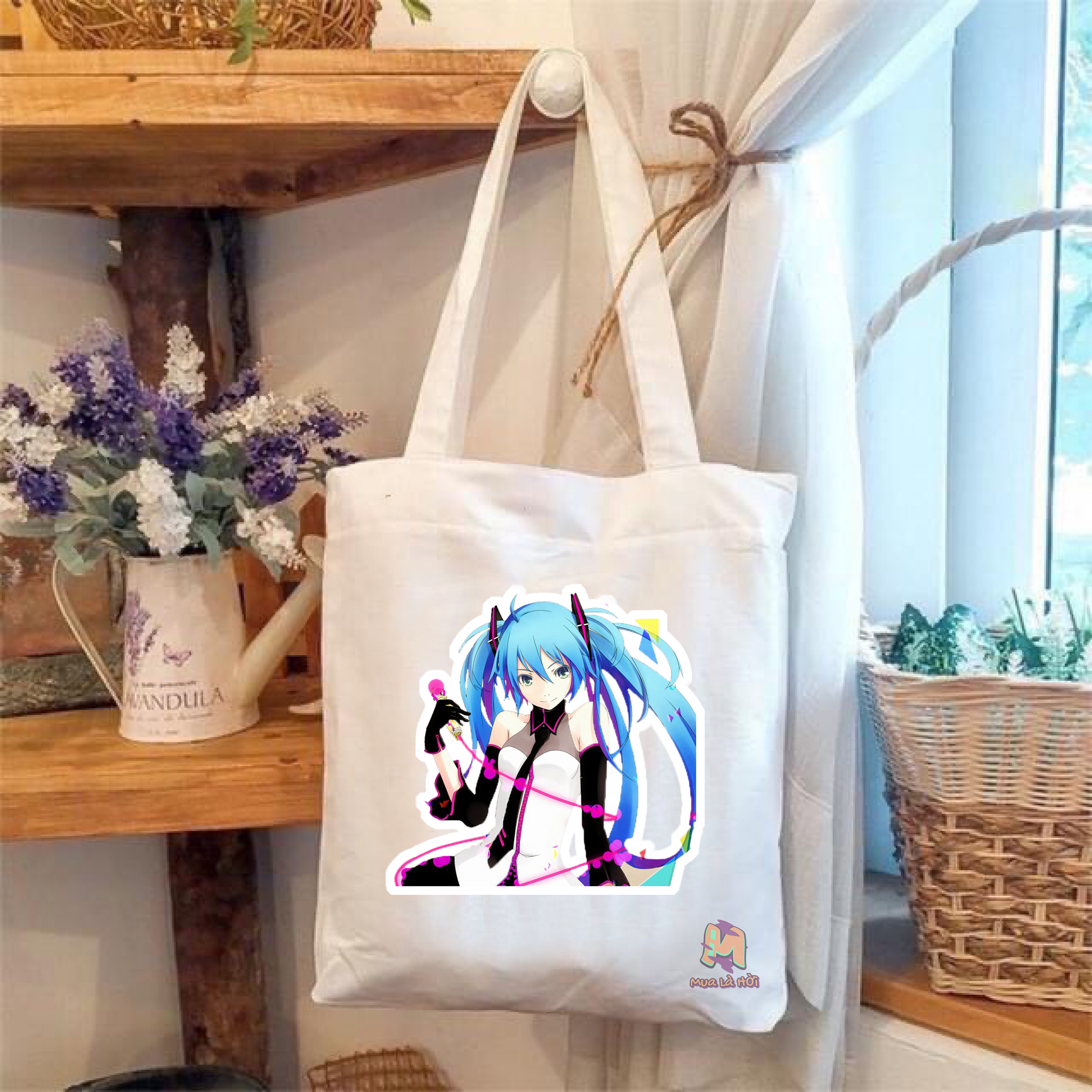 Túi Tote in hình chủ đề Hatsune Miku