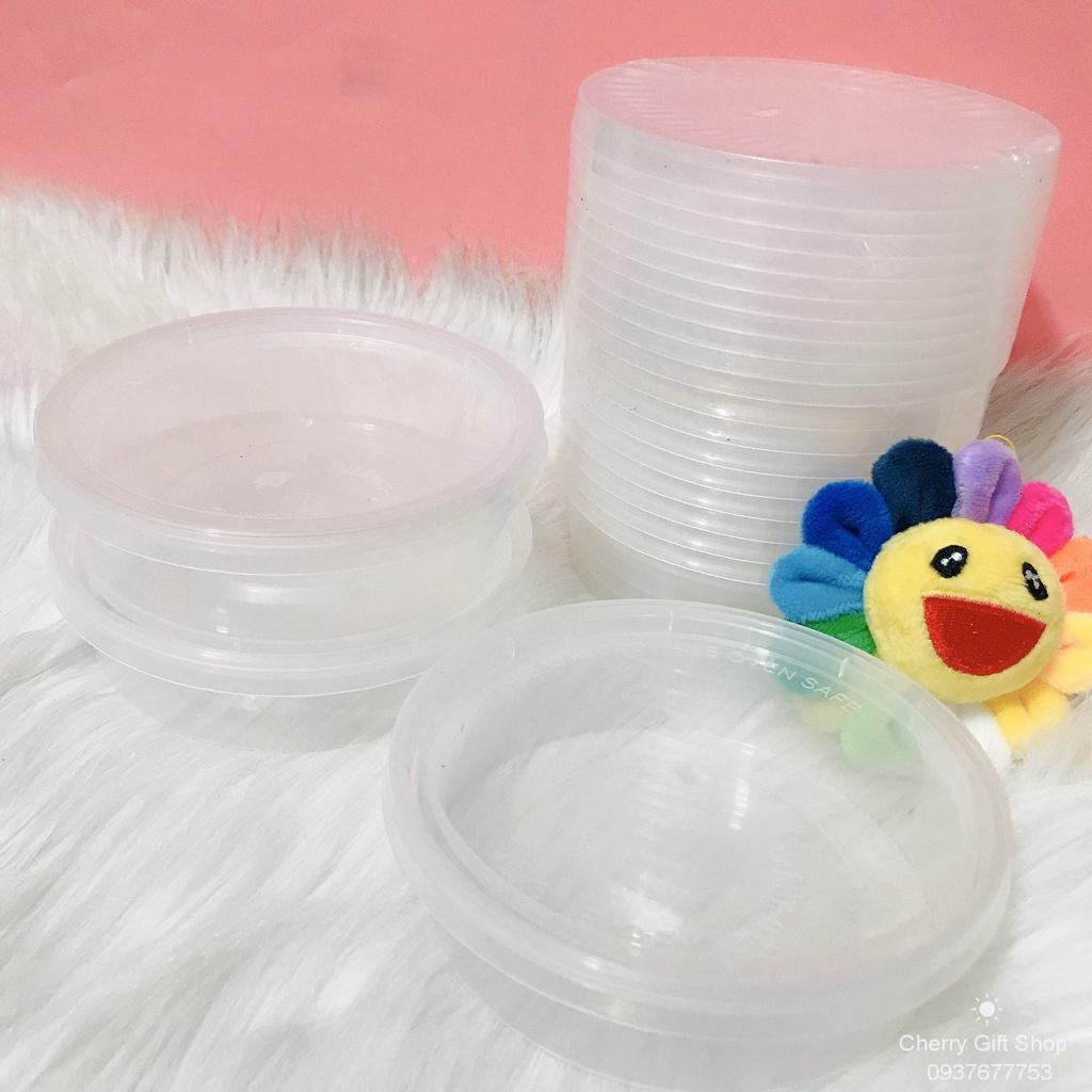 Hũ Nhựa Làm Caramen Bánh Flan Nhựa PP, Rau Câu, Sữa Chua, Đựng Slime 250ml