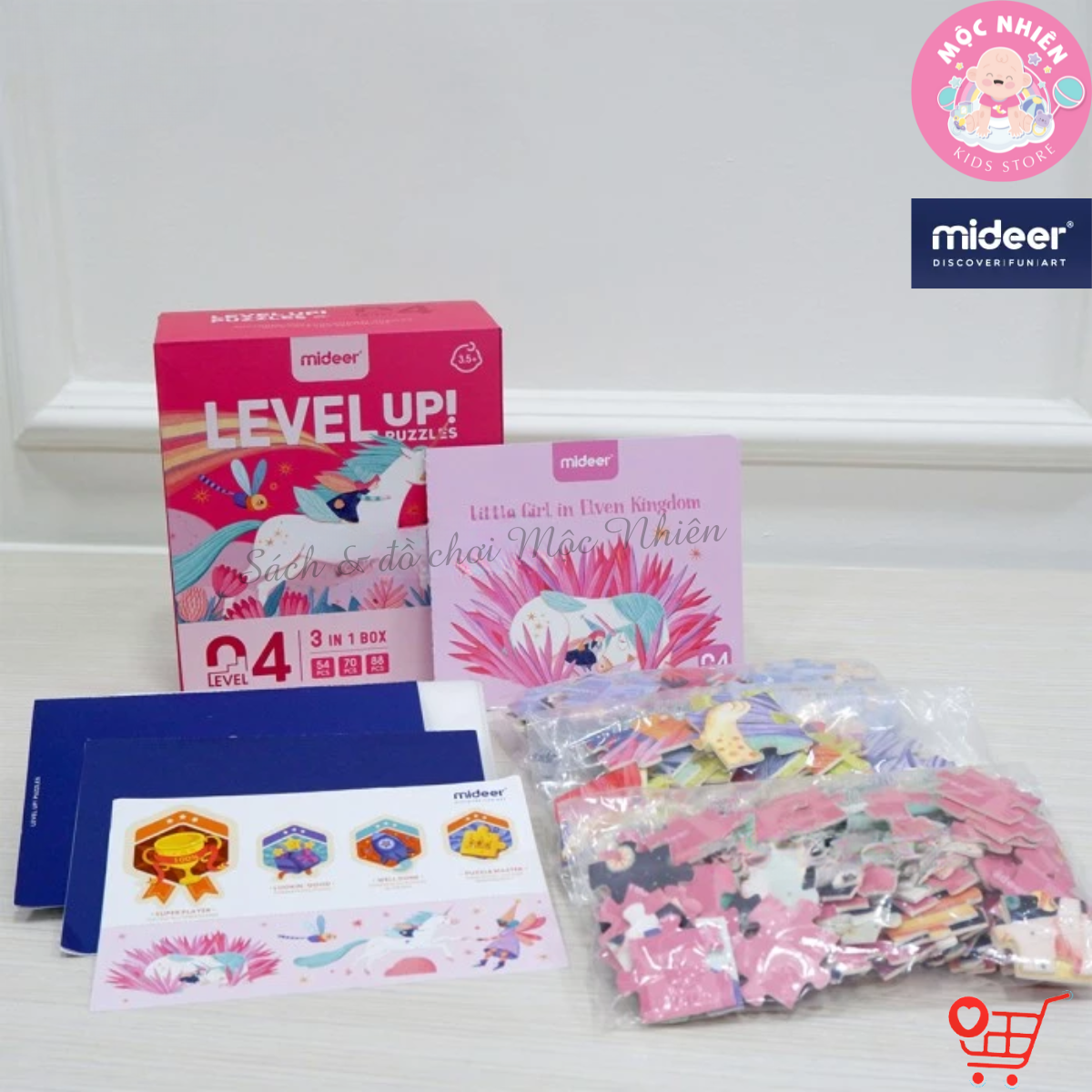 Đồ Chơi Xếp Hình Puzzle Level 4 Mideer - Kỳ lân và Ngựa hồng