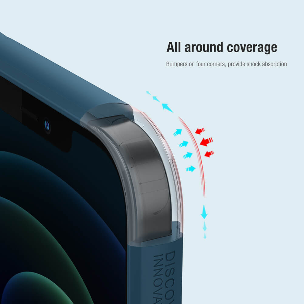 Ốp lưng cho iPhone 12 Pro Max 6.7 inch chống sốc mặt lưng nhám hiệu Nillkin Super Frosted Shield Pro cho khả năng chống sốc cực tốt, chất liệu cao cấp, mặt lưng nhám sang trọng - Hàng chính hãng