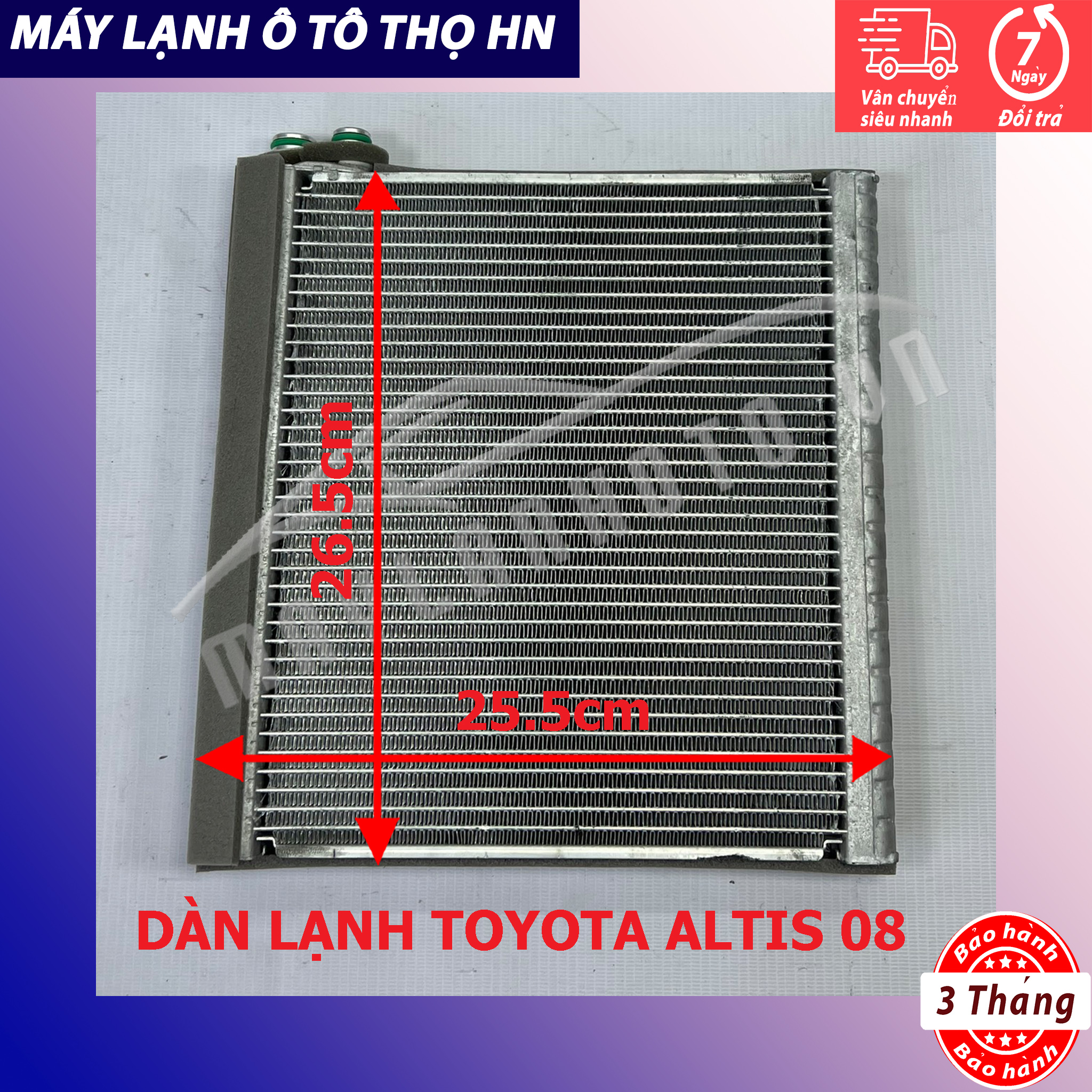 Dàn (giàn) lạnh Toyota Altis 2008 2009 2010 2011 2012 2012 Hàng xịn Thái Lan 08 09 10 11 12