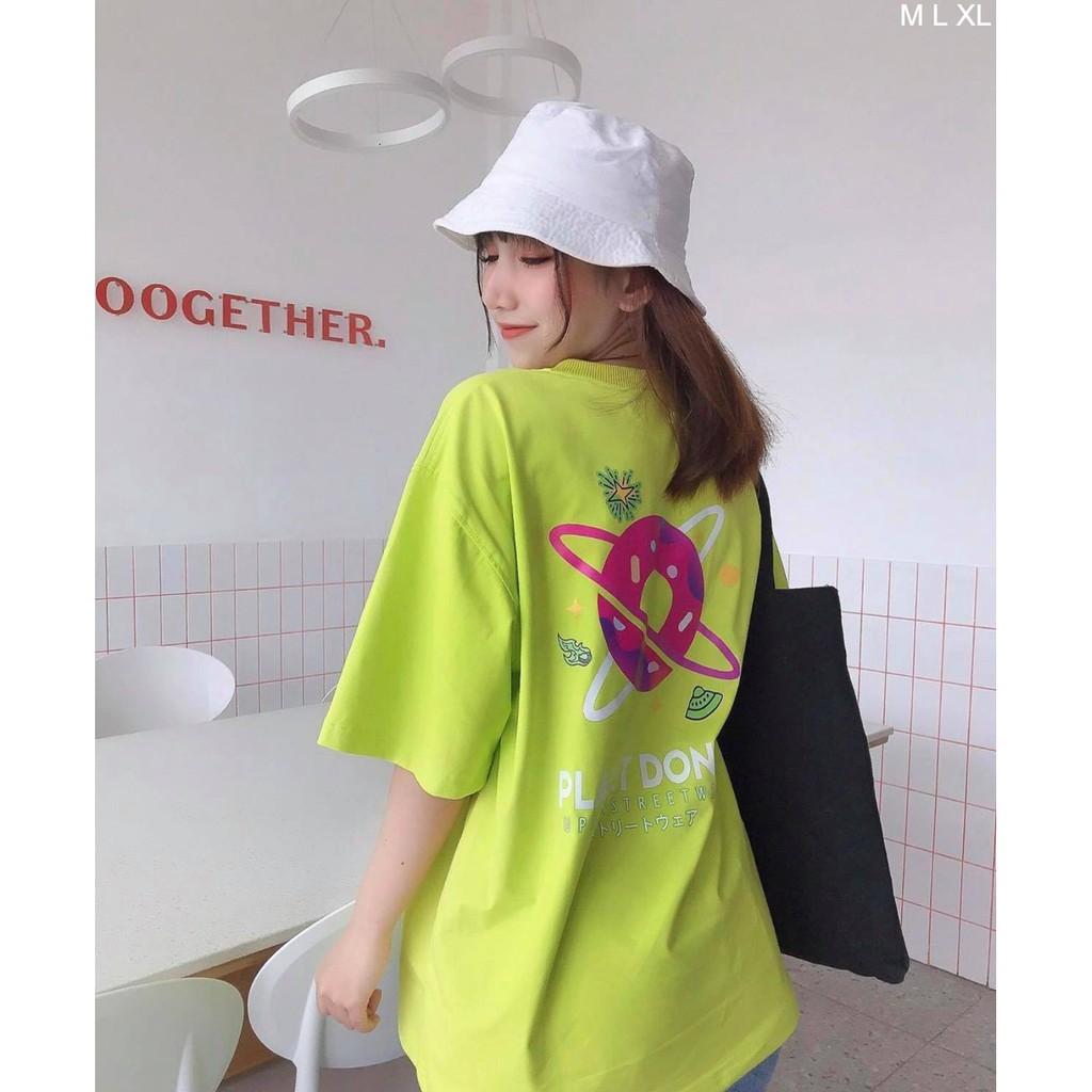 Áo thun tay lỡ PLANET DONUT phông Unisex nam nữ tee oversize form rộng pull Ulzzang Streetwear Hàn Quốc vải mềm