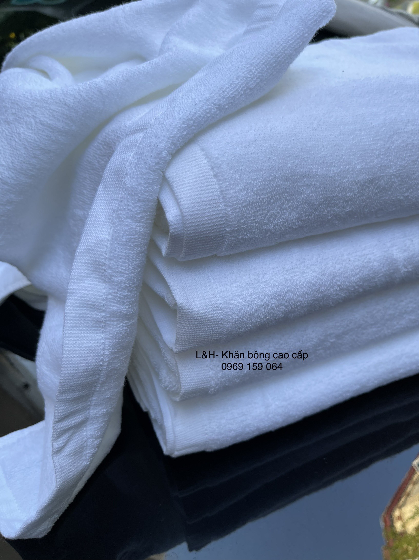 Khăn gấp con thiên nga cho đám cưới, 320g, KT 70*140cm