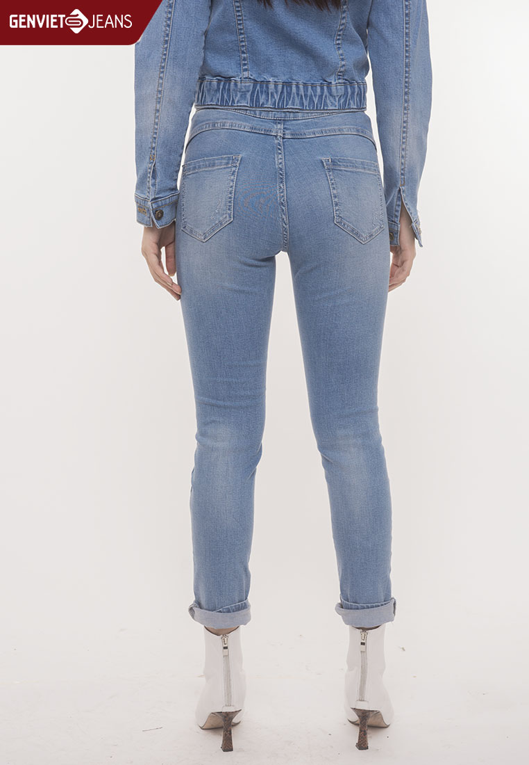 Quần Dài Jeans Nữ TQ103J774  GENVIET