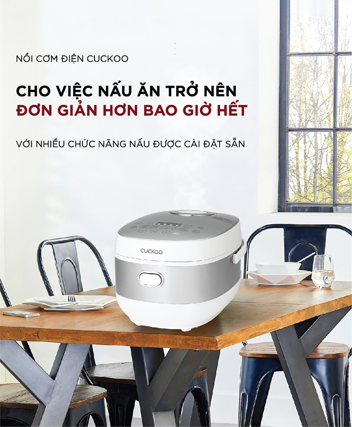 Nồi cơm điện tử Cuckoo 1.08L CR-0690F nhiều chế độ nấu, lòng nồi chống dính, thiết kế sang trọng - Hàng chính hãng