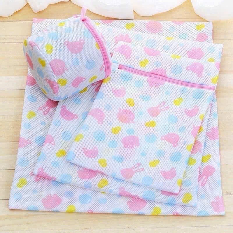 Combo 5 Túi Giặt Đựng Quần Áo, Đồ Lót Trong Máy Giặt (Giao ngẫu nhiên)