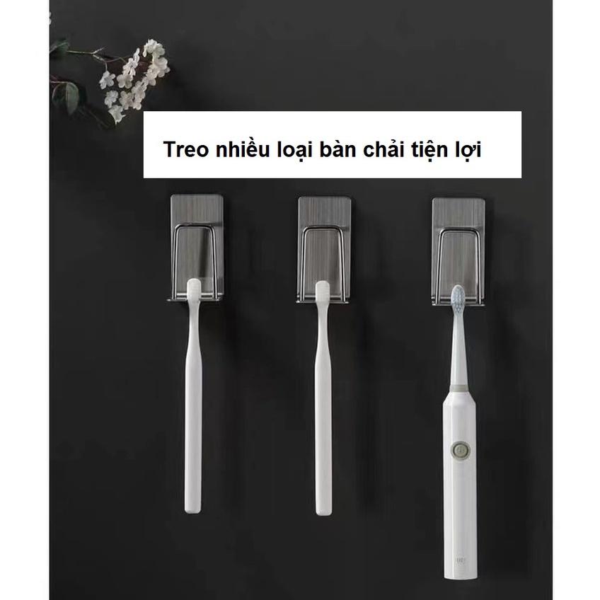Móc Inox Dán Tường Treo Cốc Bàn Chải Đánh Răng Cao Cấp chất liệu inox 304 và keo 3M