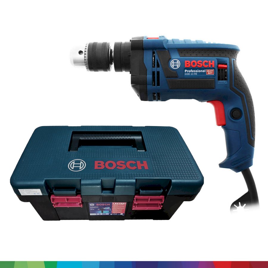 Máy khoan động lực Bosch GSB 13RE - Tặng bộ phụ kiện FREEDOM 90 chi tiết