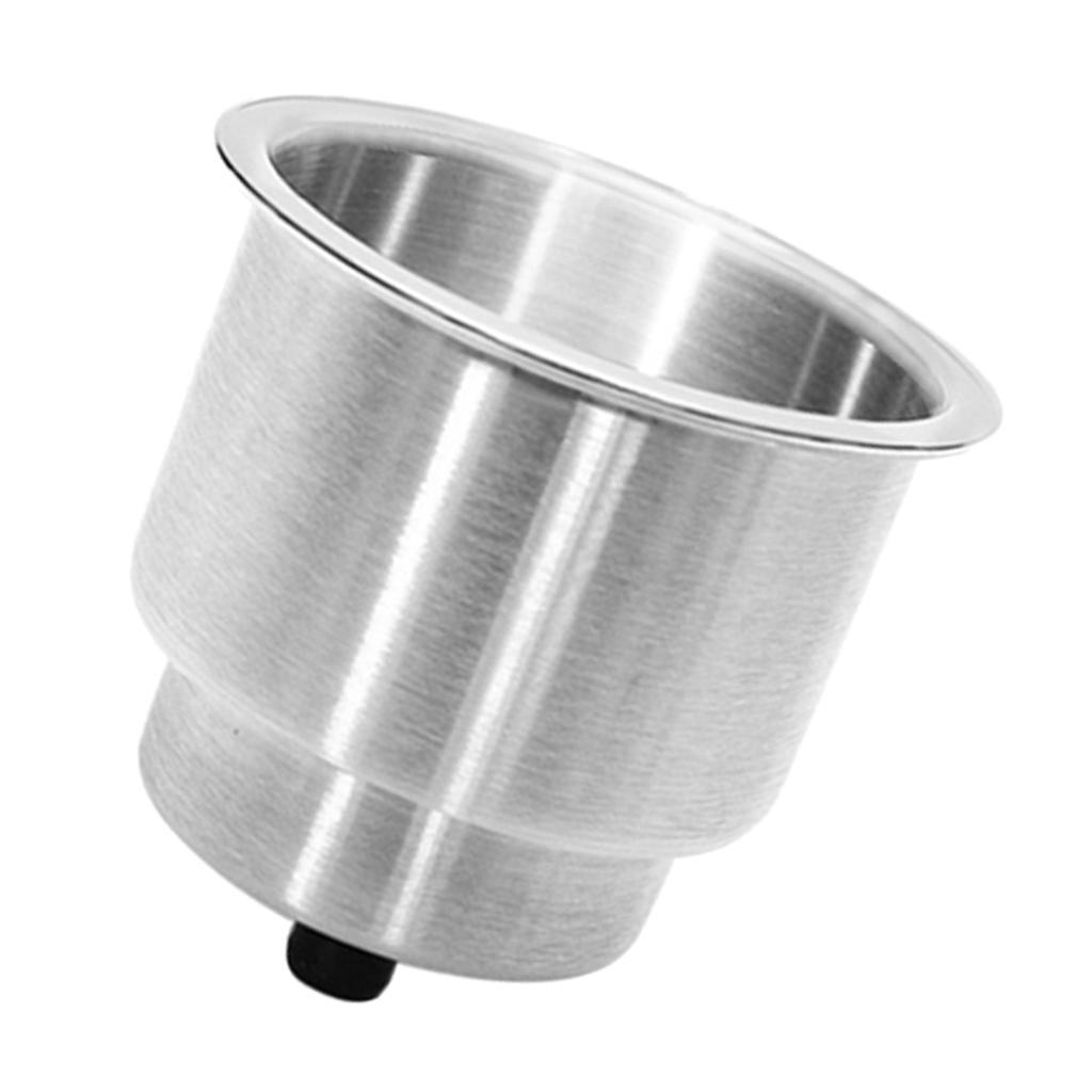2xStainless Steel Cup Drink Holder Brushed for Marine Boat RV Camper Truck