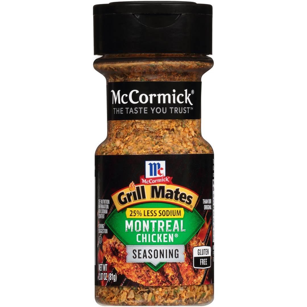 GIA VỊ ĂN KIÊNG VỊ GÀ NƯỚNG ÍT MUỐI McCormick Grill Mates Montreal Chicken Seasoning 25% Less Sodium 81g (2.87oz)