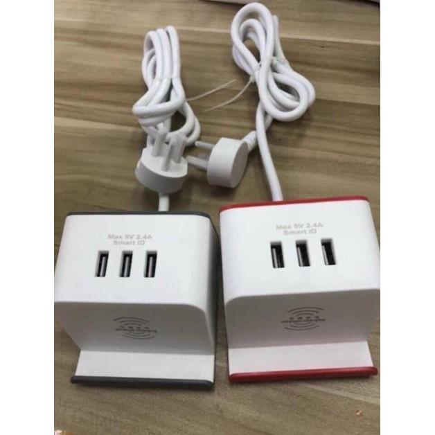 Ổ điện sạc đa năng cổng usb công suất cao, củ cóc sạt 4 lỗ sạc nhanh dành cho iphone samsung xiaomi