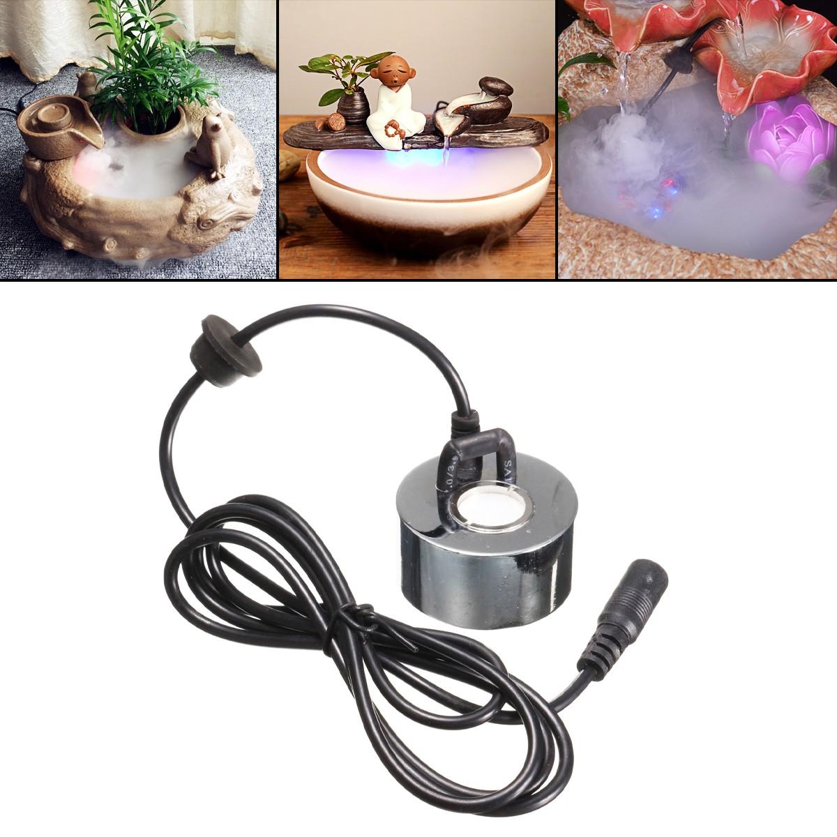 2 Chiếc 45Mm 24V Siêu Âm Thanh Máy Phun Sương Tạo Độ Ẩm Phích Cắm EU Mini Phun Sương Tạo Không Khí Phun Sương Tạo Ẩm Hình Ếch Con Vòi Phun Nước Ao Atomizer máy Xông Khí Dung Atomizer Đầu