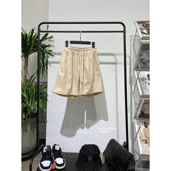 Quần Short Chất Kaki Pha Nhung 2025 Phong cách Basic Mùa Hè