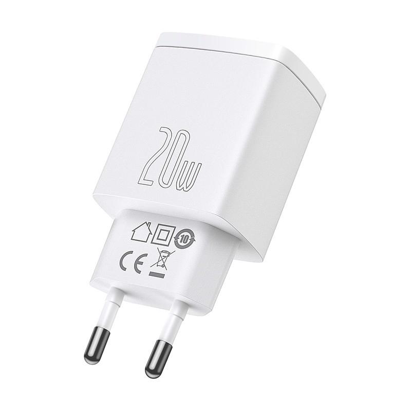 Bộ sạc nhanh nhỏ gọn Baseus Compact Quick Charger U+C 20W - hàng chính hãng