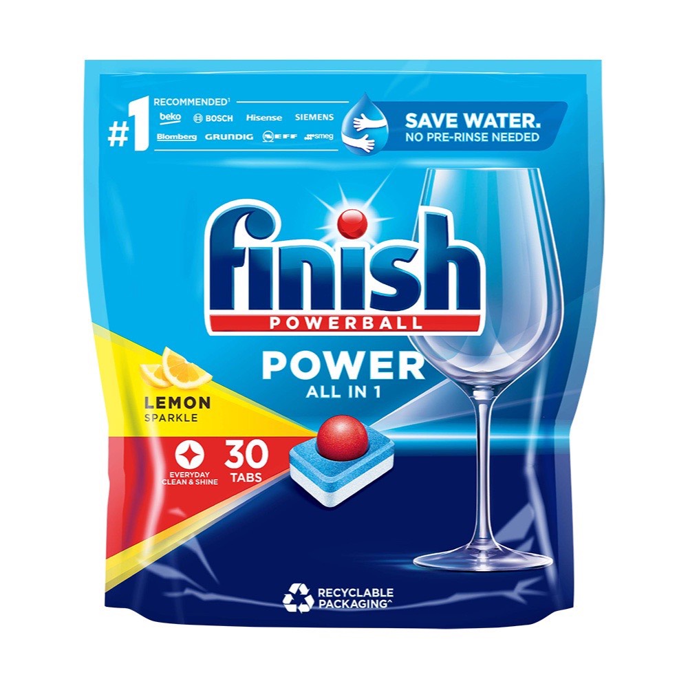 Viên rửa chén bát Finish All in 1 max túi 22-30-60v-100v (dùng trong máy rửa chén bát)