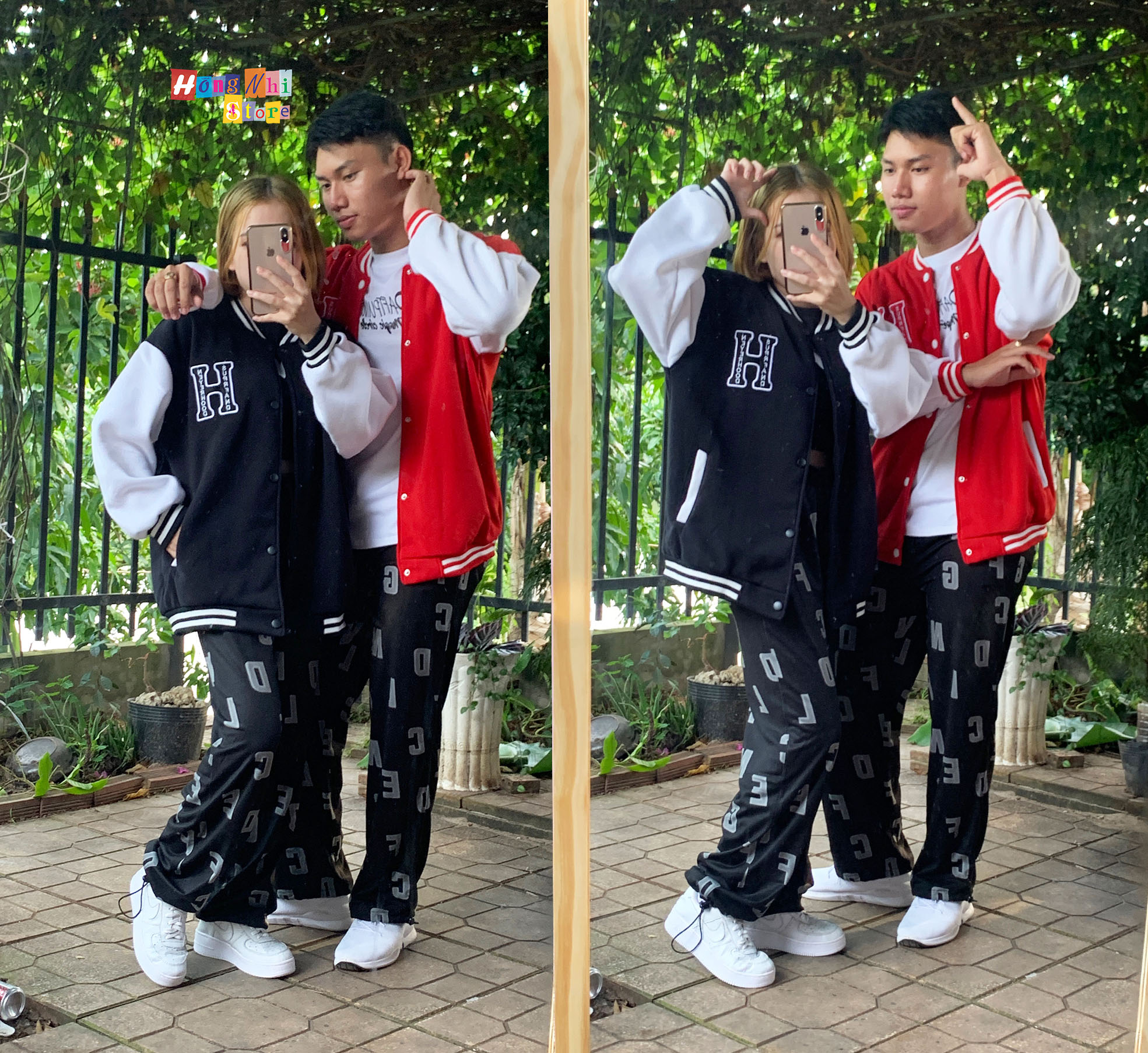 Áo Khoác Bomber Chữ H Supreand Neverhood Ulzzang Unisex Dáng Rộng Nam Nữ - MM