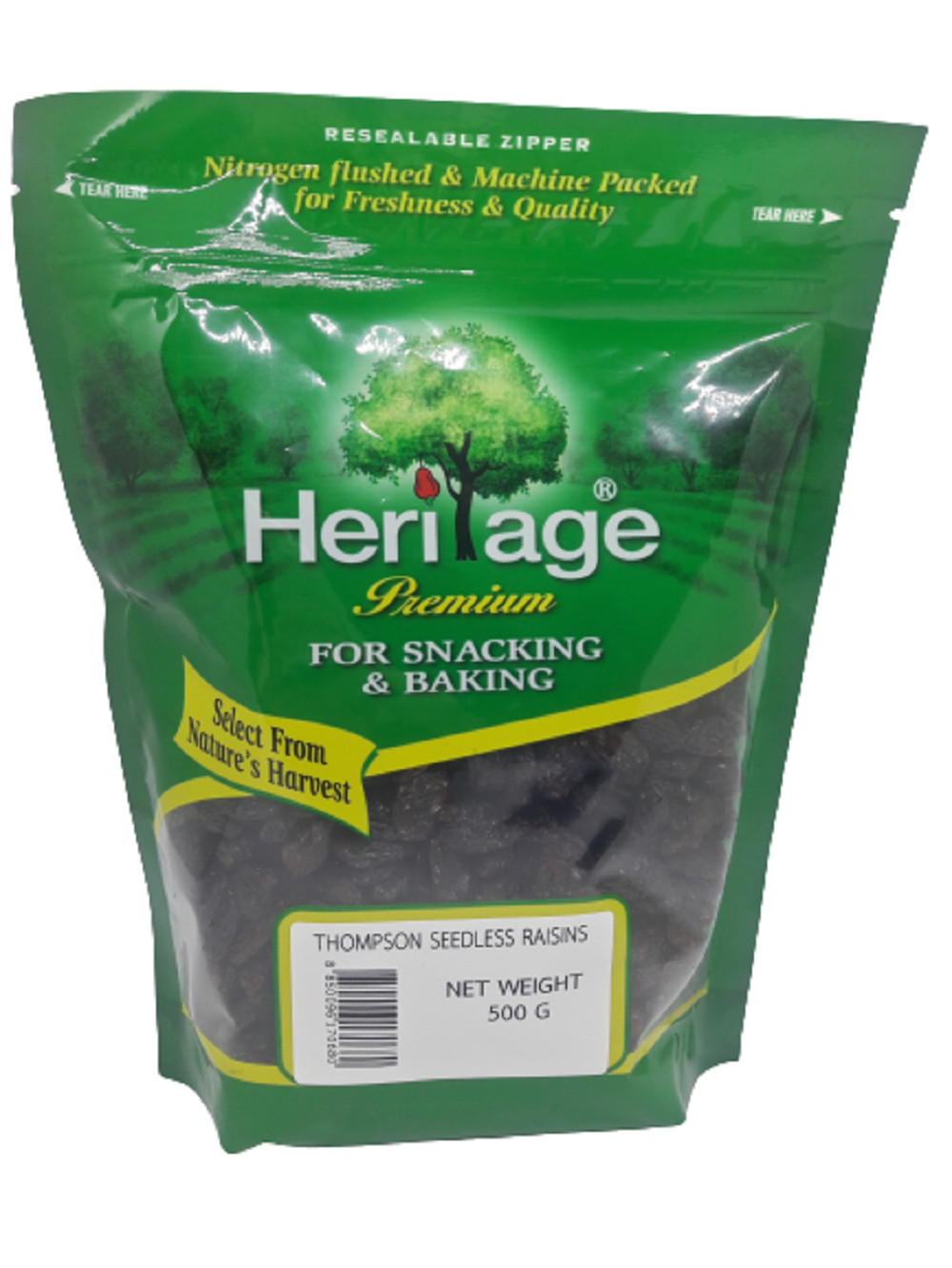 Nho Thomson khô không hạt loại 1,  size lớn Heritage chính hãng , hủ 300g,gói 500g, 1kg - THOMPSON SEEDLESS RAISINS