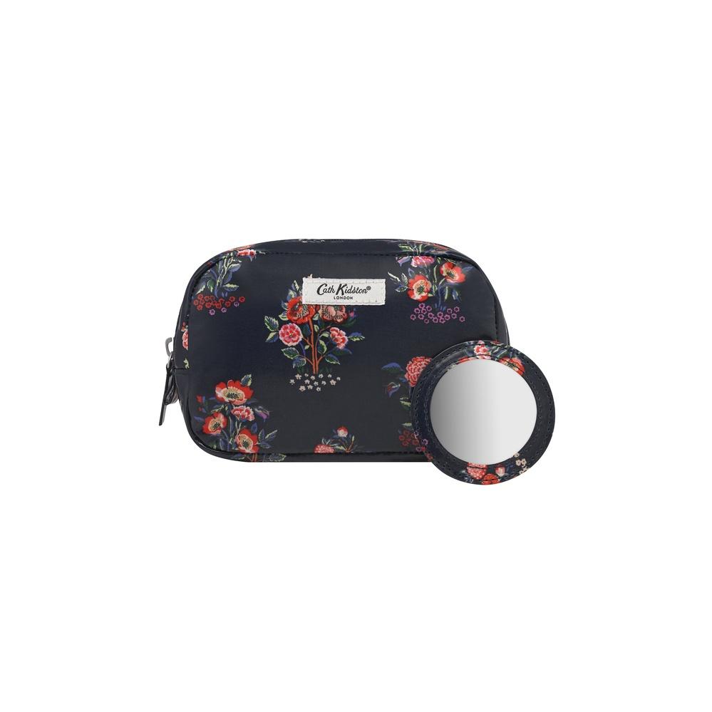 Cath Kidston - Túi đựng mỹ phẩm/Classic Make Up Case - Kingdom Posey - Navy -1042542