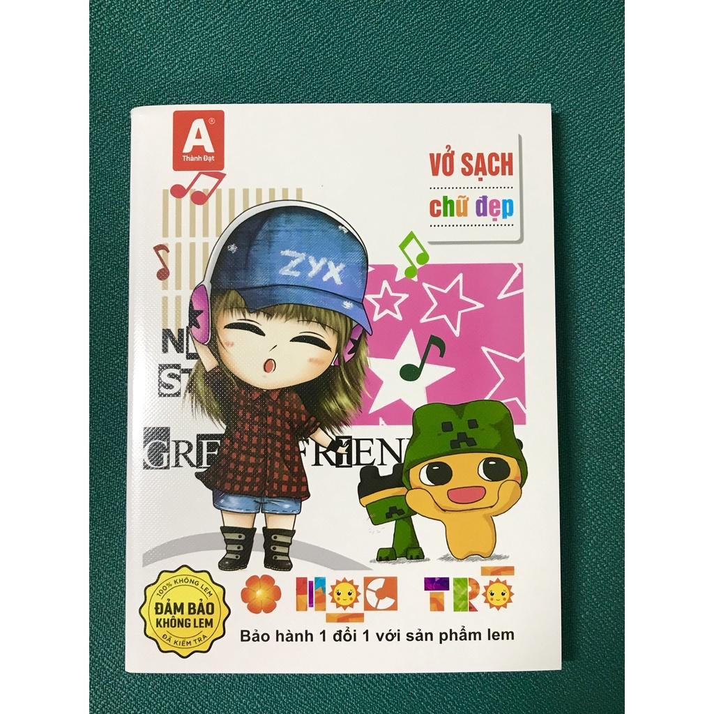 Tập Học Sinh 200 Trang Cao Cấp THÀNH ĐẠT A 4-5 Ô Ly Định Lượng 70&80 gms