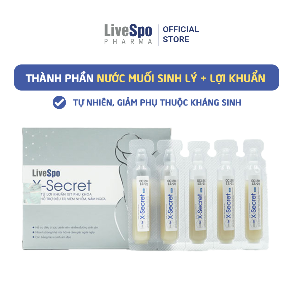 LiveSpo XSECRET dạng xịt - Chăm sóc và bảo vệ phụ nữ hằng ngày (Hộp 4 ống x 5ml)