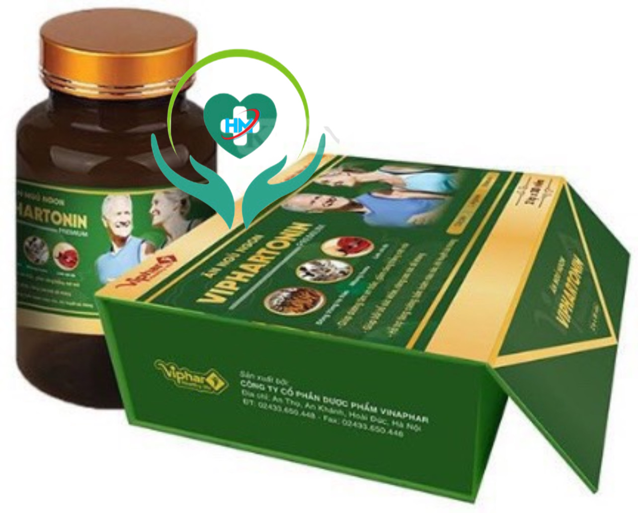 Viên Ăn Ngủ Ngon VIPHARTONIN - Hộp 2 Lọ x 30 Viên - Hỗ Trợ Phục Hồi Thể Lực, Giúp Ăn Ngủ Tốt.