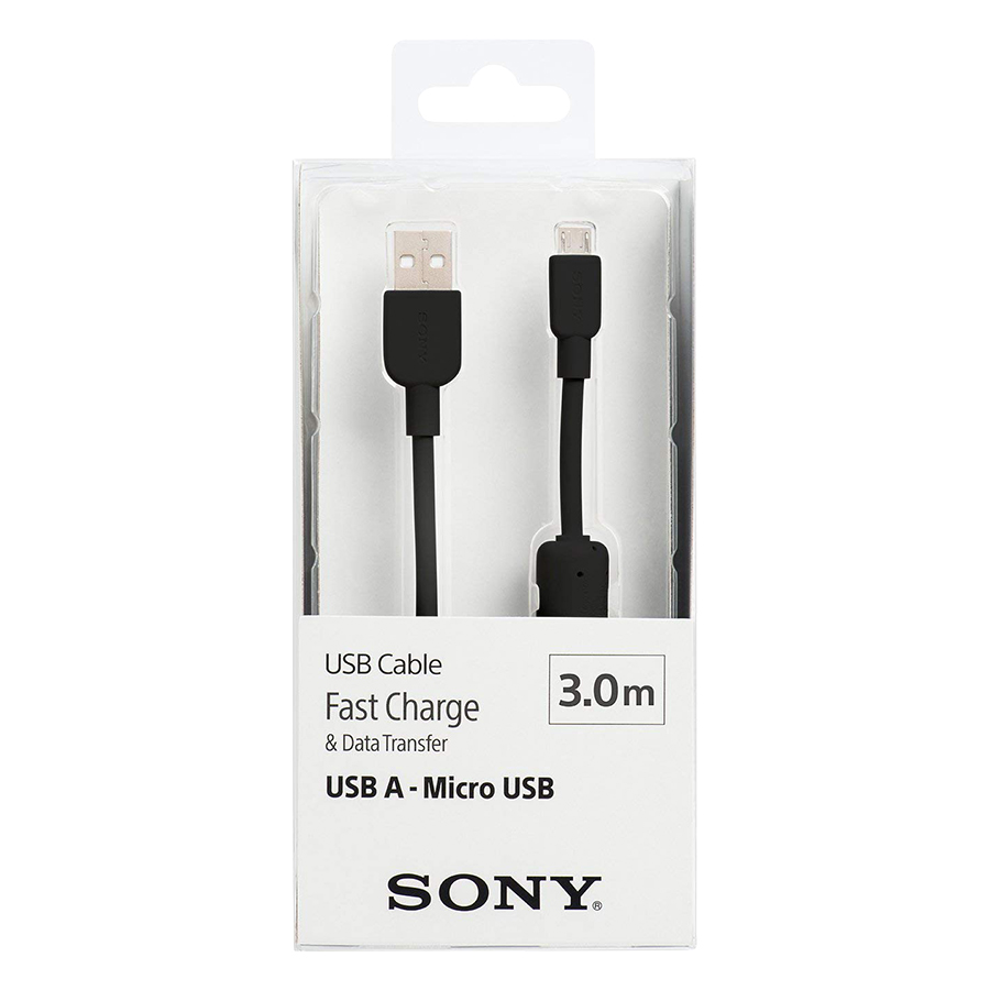 Cáp Micro USB Sony CP-AB300/BC WW 3m - Hàng Chính Hãng