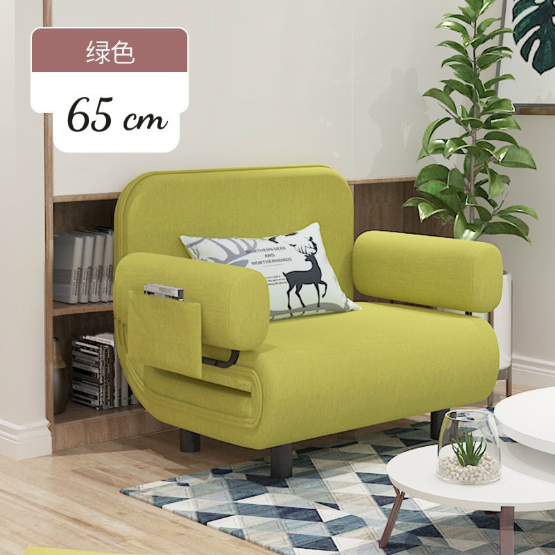 Ghế Sofa kết hợp Giường gấp gọn thông minh đa năng rộng 65cm, có đệm tay êm ái, kèm túi đựng đồ tiện lợi