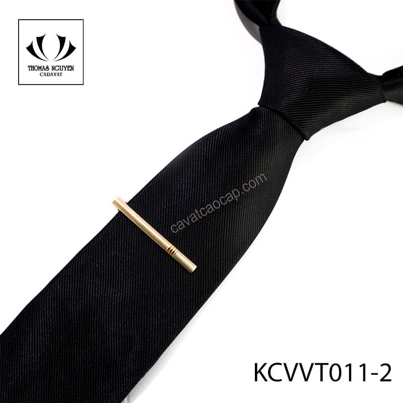 Kẹp cà vạt nam, cài cà vạt, thanh cài cà vạt - Kẹp cà vạt vàng trắng KCVVT011