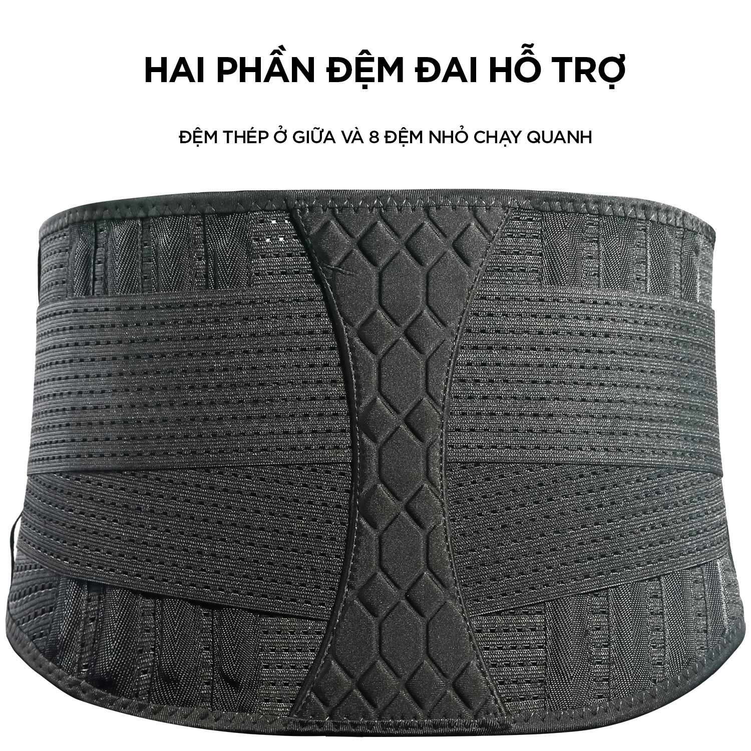 Đai quấn lưng tập gym bảo vệ lưng và cột sống lõi thép trợ lực bảo vệ giúp tránh chấn thương hiệu quả HY008 - Hành chính hãng BORO SPORT