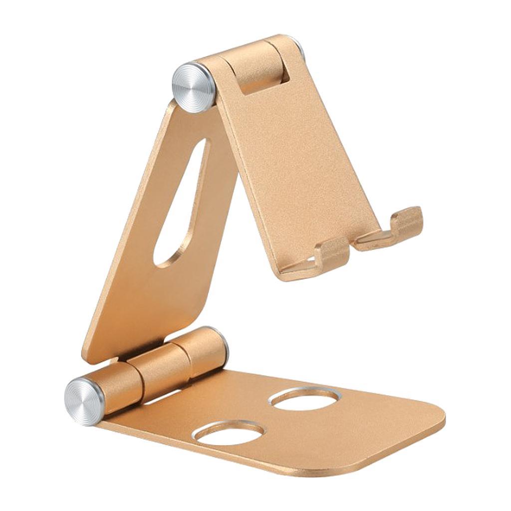 Desk Cell Phone Stand Dock Tablet Holder Cradle Tabletop Bracket Silver