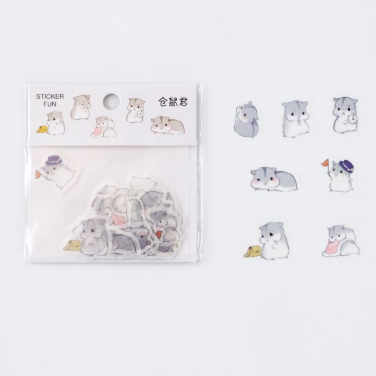 32 Miếng Sticker Dán Trang Trí Totoro- Mèo