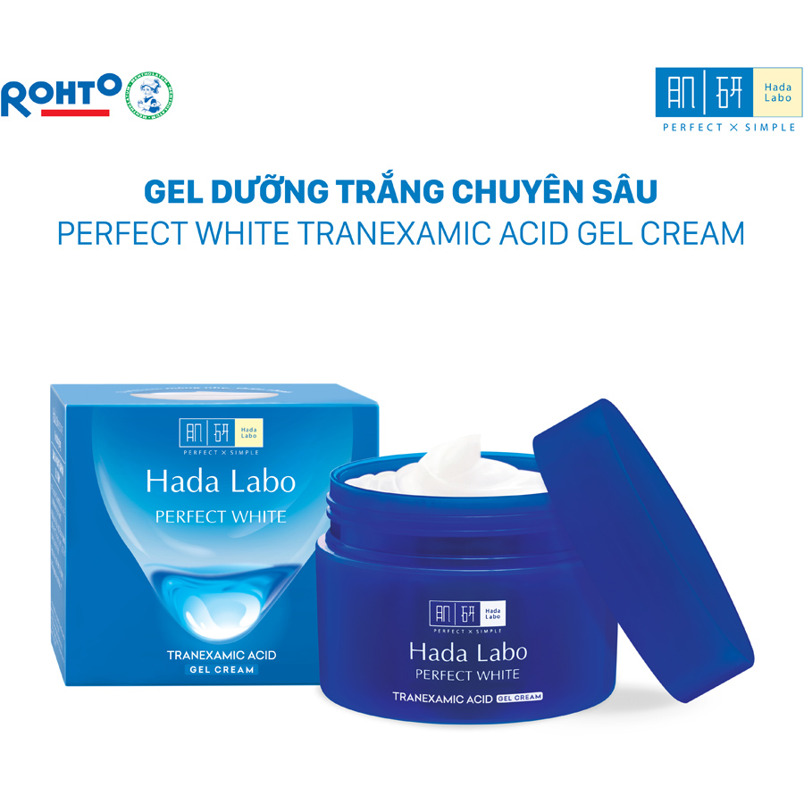 Kem dưỡng trắng dạng gel Hada Labo Perfect White Tranexamic Acid Cream 50g