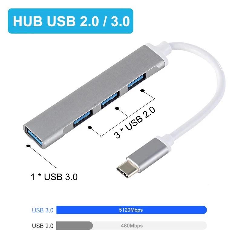 HUB USB Type C / Type A to 3.0 &amp; 2.0 USB port - TPK