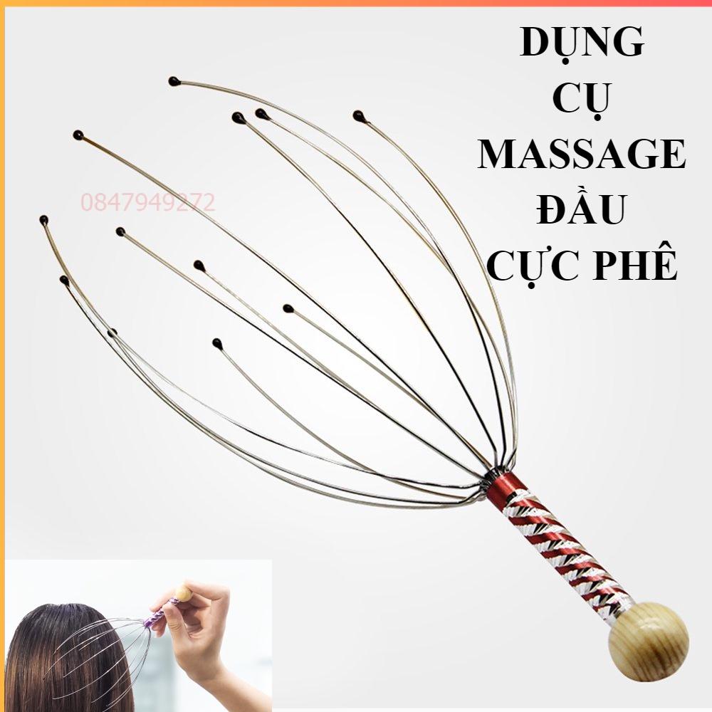 Cây dụng cụ massage đầu cực phê, cây mát xa đầu thư giãn thông minh, giúp cho trí nhớ tốt hơn, thần kinh thoải mái hơn