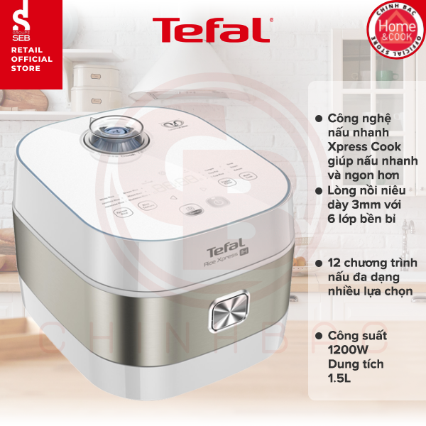 Nồi cơm điện tử cao tần Tefal RK762168 - Hàng chính hãng