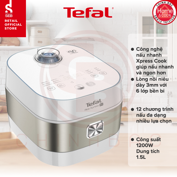 [Tefal] Nồi cơm điện tử cao tần Tefal RK762168 - Hàng chính hãng