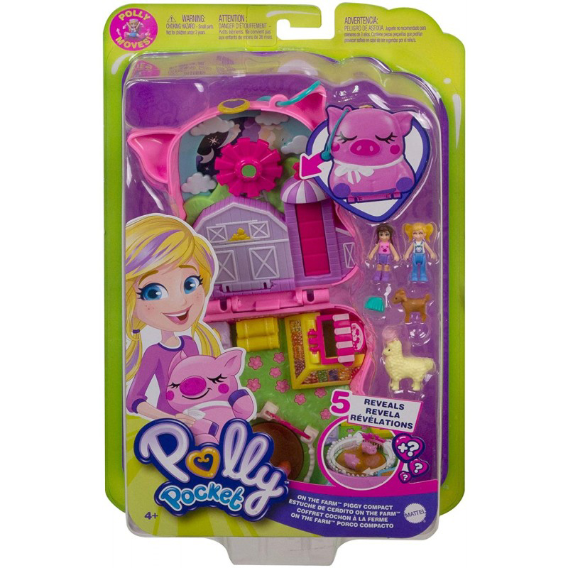 Đồ Chơi POLLY POCKET Polly Pocket Và Bé Heo Hồng Dễ Thương GTN16/FRY35