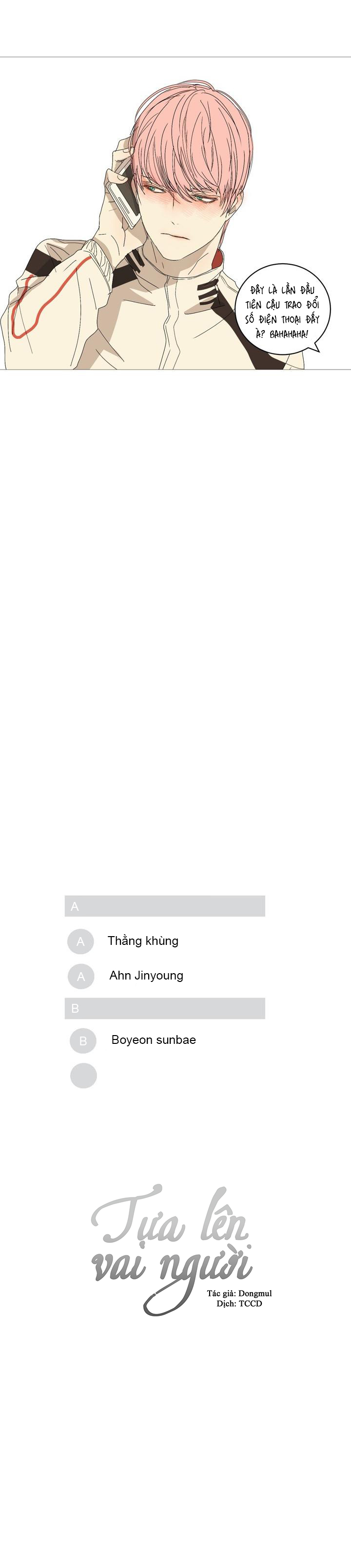 tựa lên vai người chapter 3 12